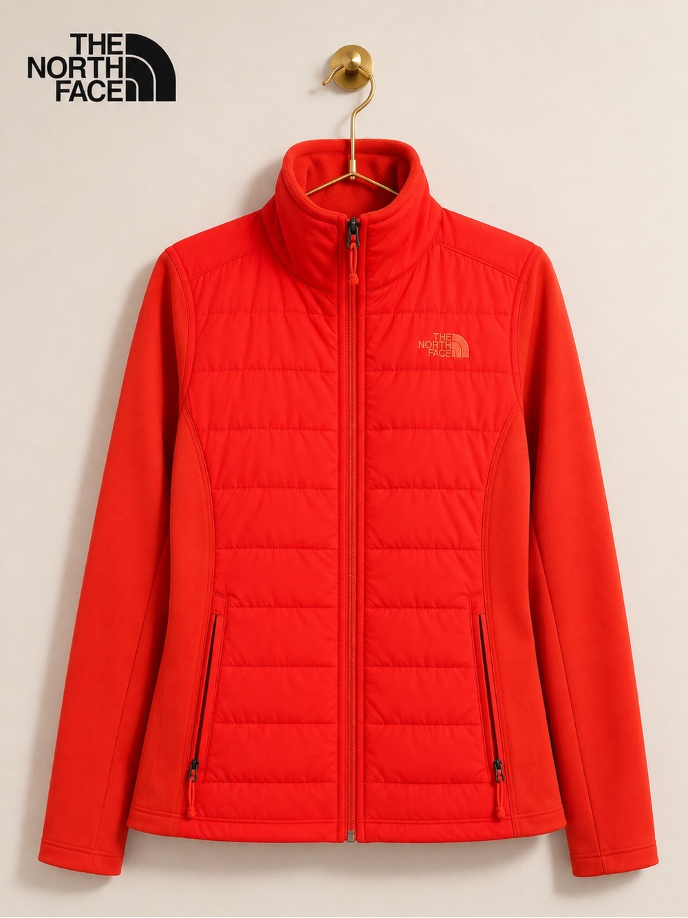 The North Face Women’s Hybrid Insulated Fleece Jacket Orange Size Small